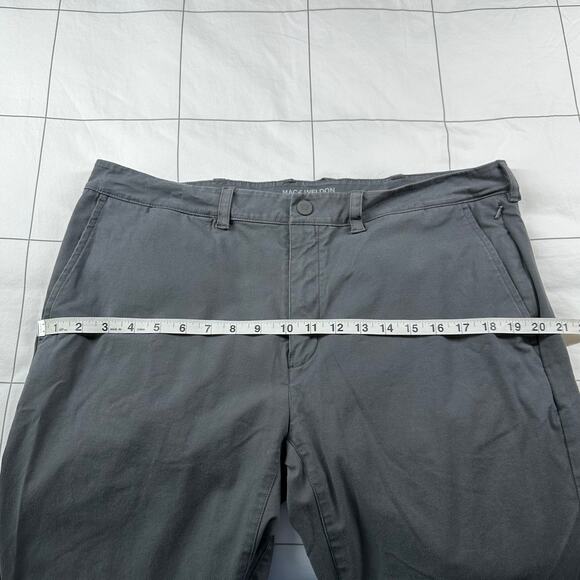 Mack Weldon Pants Mens 35/36 Asphalt Gray Maverick Tech Chino Stretch Modern - Picture 6 of 8